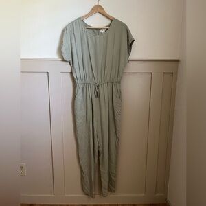 Japna women’s lyocell jumpsuit / size L / soft sage green